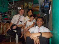 Elder Crocker and Elder Antonio Visit with Family as missionaries for Jesus Christ