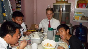 Elder Crocker takes a picture of dinner that doesn't change