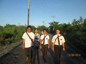 Us in the area with some Branch Missionaries